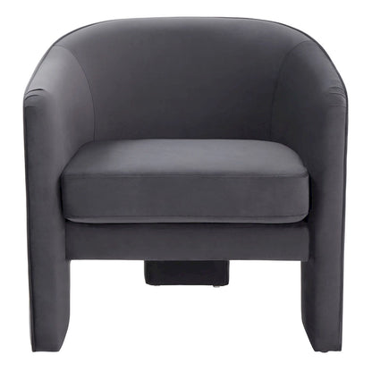 SAFAVIEH Couture Evchen Velvet Accent Chair - 30 W x 28 L x 30 H - 30Wx28Dx30H