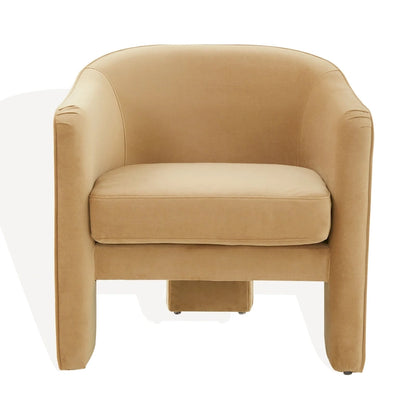 SAFAVIEH Couture Evchen Velvet Accent Chair - 30 W x 28 L x 30 H - 30Wx28Dx30H