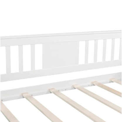 Wood Slat Support twin size Daybed in White