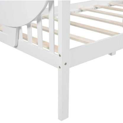 Wood Slat Support twin size Daybed in White