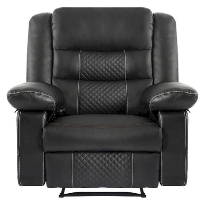 Breathable Leather Massage Recliner Chair Manual Living Room Reclining Sofa