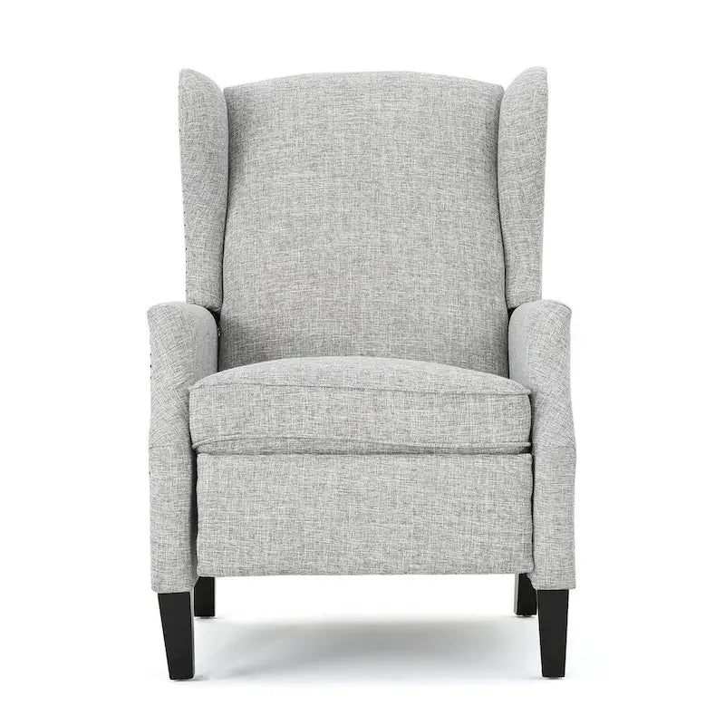 Traditional Fabric Recliner Chairs with Studded Border by Christopher Knight Home