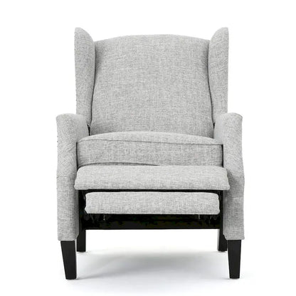 Traditional Fabric Recliner Chairs with Studded Border by Christopher Knight Home