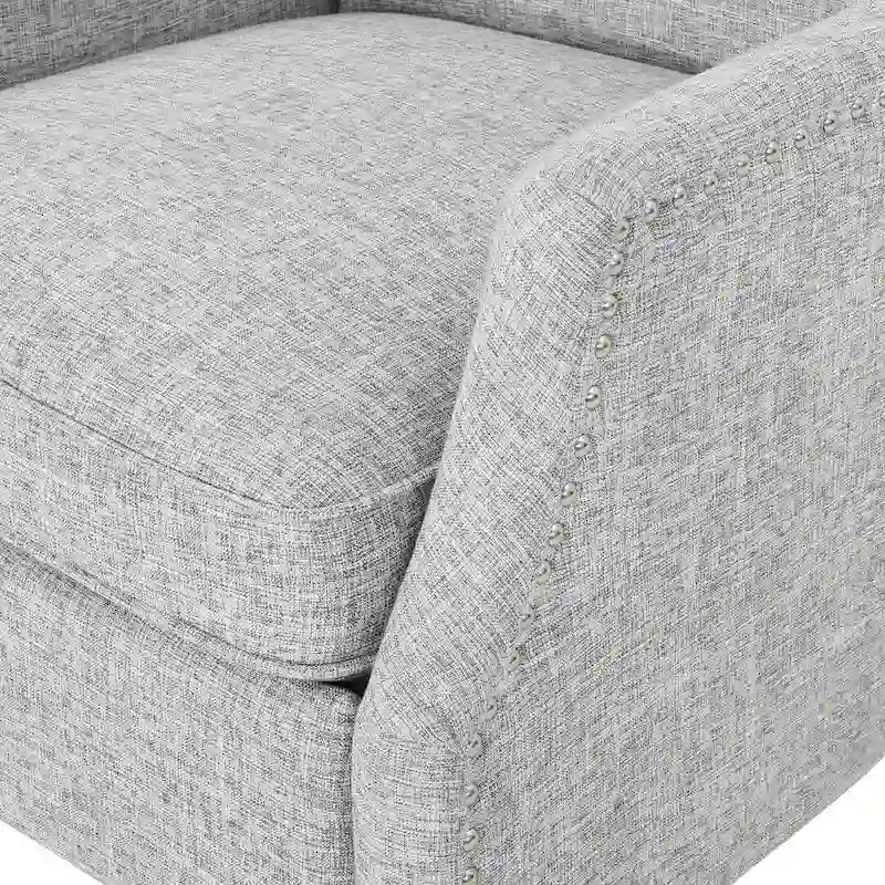Traditional Fabric Recliner Chairs with Studded Border by Christopher Knight Home