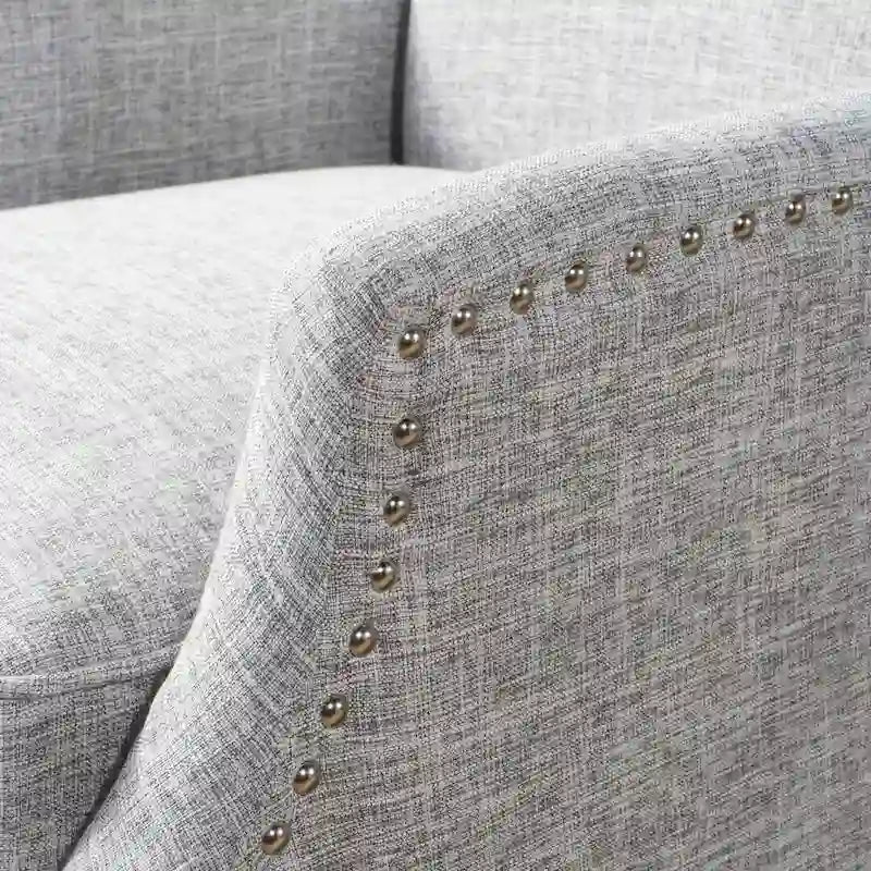Traditional Fabric Recliner Chairs with Studded Border by Christopher Knight Home