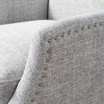 Traditional Fabric Recliner Chairs with Studded Border by Christopher Knight Home