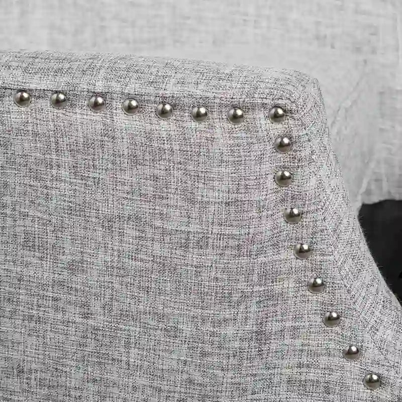 Traditional Fabric Recliner Chairs with Studded Border by Christopher Knight Home