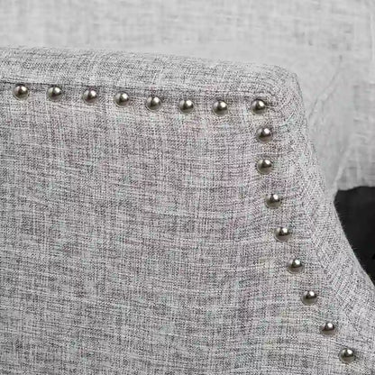Traditional Fabric Recliner Chairs with Studded Border by Christopher Knight Home