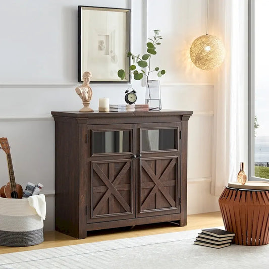 Large Buffet Sideboard Cabinet Bar Wine Cabinet