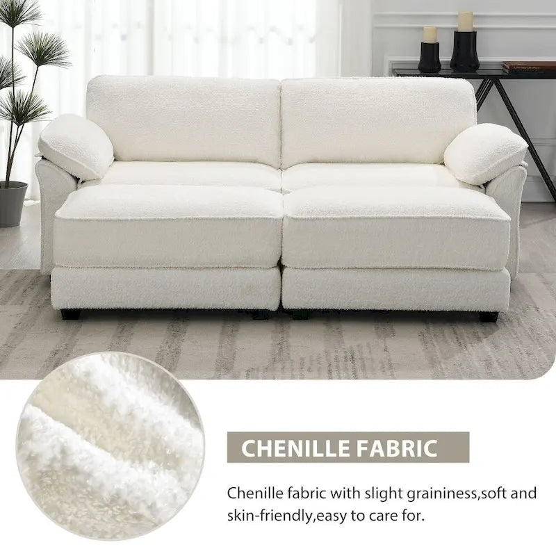 Combination Modular Convertible Sectional Sofa with Ottoman