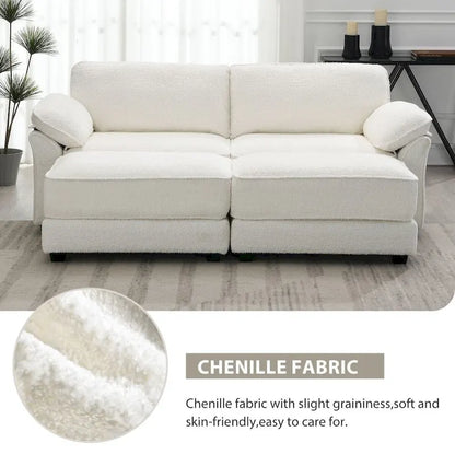 Combination Modular Convertible Sectional Sofa with Ottoman