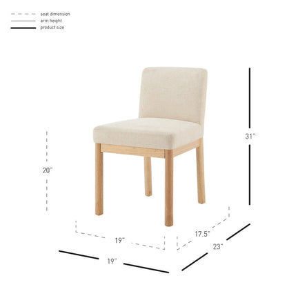Bloomfield Chenille Low-Back / High-Back Dining Side Chair (Set of 2)