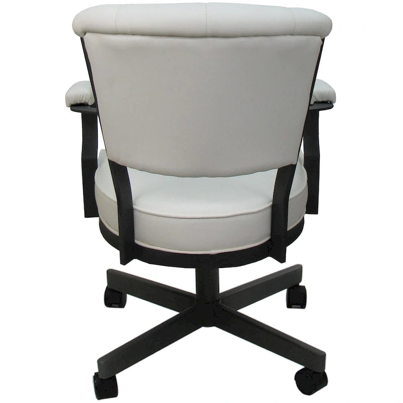 Miami Swivel Metal Caster Chair on Reading Base - 18 High Seat