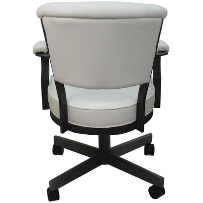Miami Swivel Metal Caster Chair on Reading Base - 18 High Seat