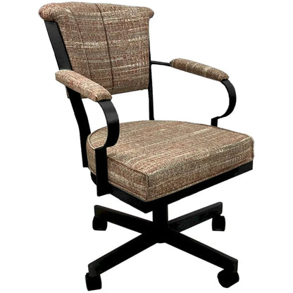 Miami Swivel Metal Caster Chair on Reading Base - 18 High Seat