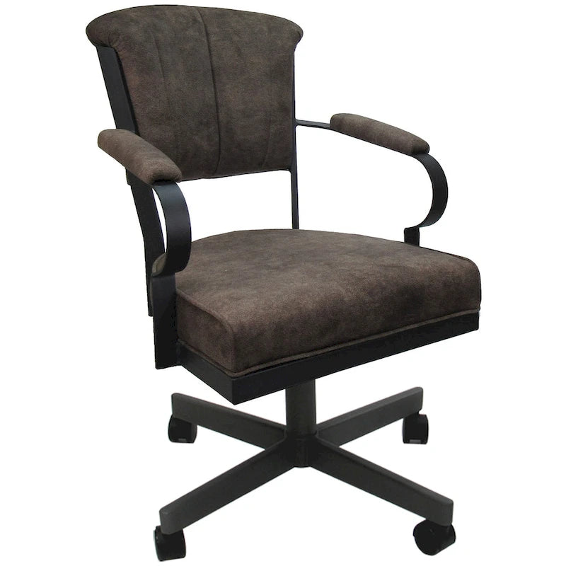 Miami Swivel Metal Caster Chair on Reading Base - 18 High Seat