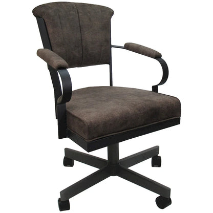 Miami Swivel Metal Caster Chair on Reading Base - 18 High Seat