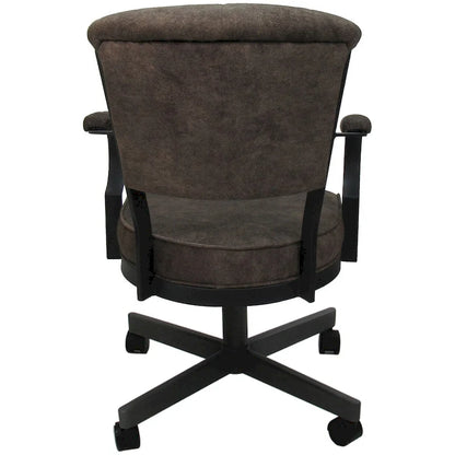 Miami Swivel Metal Caster Chair on Reading Base - 18 High Seat