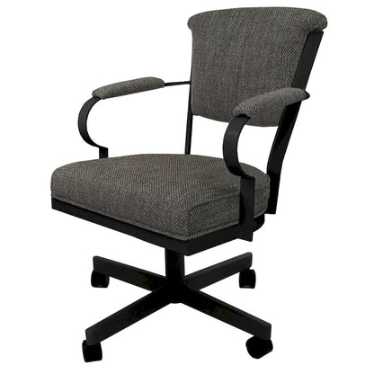Miami Swivel Metal Caster Chair on Reading Base - 18 High Seat