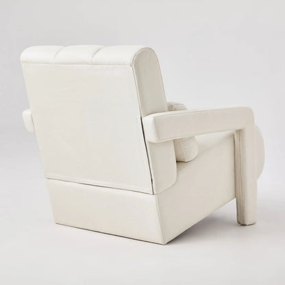28H Modern Upholstered Accent Chair with a Pillow