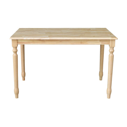 30 x 48 Solid Wood Dining Table with 4 Chairs