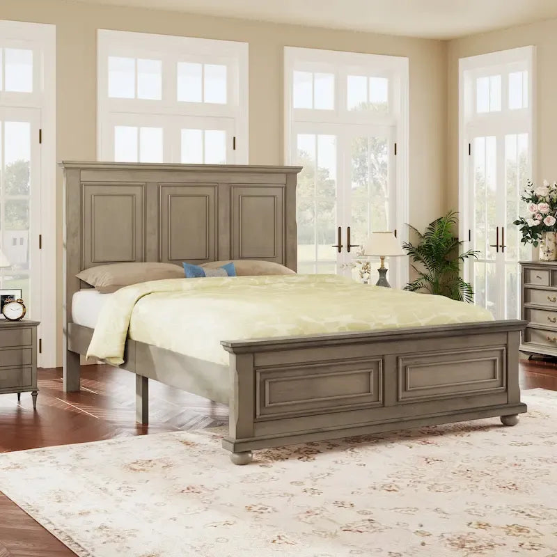 Traditional Town and Country Style Pinewood Vintage Bed Frame